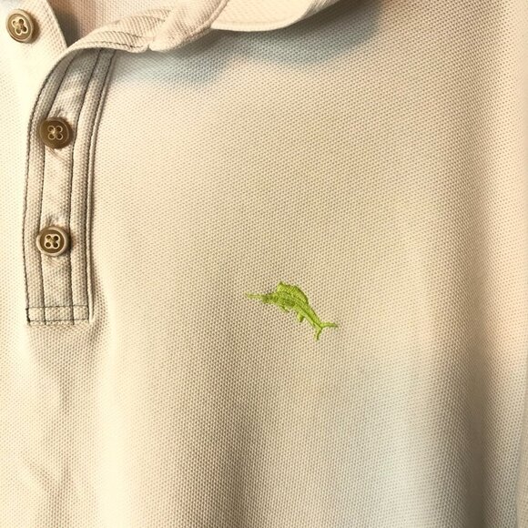 Tommy Bahama White Pullover Shirt Size XL - Picture 3 of 5